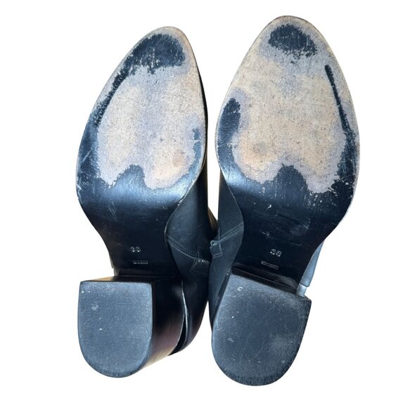 Alexander Wang Gabi Black Ankle Cutout Heel Boots Size 36 - Picture 12 of 13